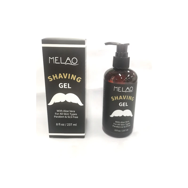 High Quality Soothe Refresh Shaving Gel Private Label Beard Shaving Gel Cleanser for Men Plastic Tube Scent Travel Shaving Cream