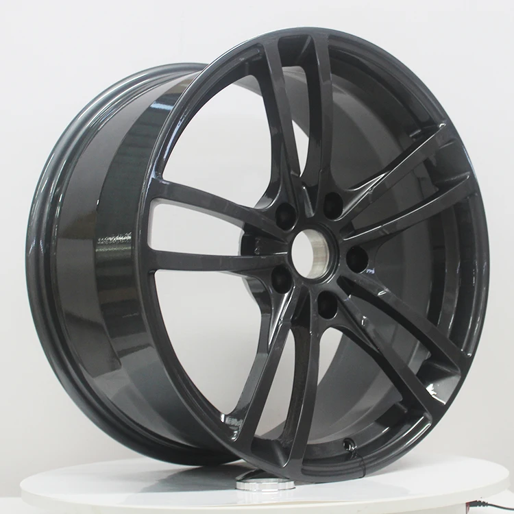 #J05003 dual five spoke gunmetal 5x130 forged classic car alloy wheels 5x112 20inch car alloy wheels 18 inch