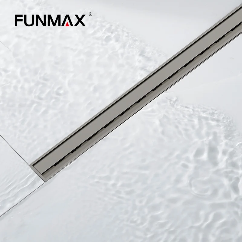 FUNMAX роскошный линейный дренаж для душа тонкая линия SS 304 сталь пола туалета ванной