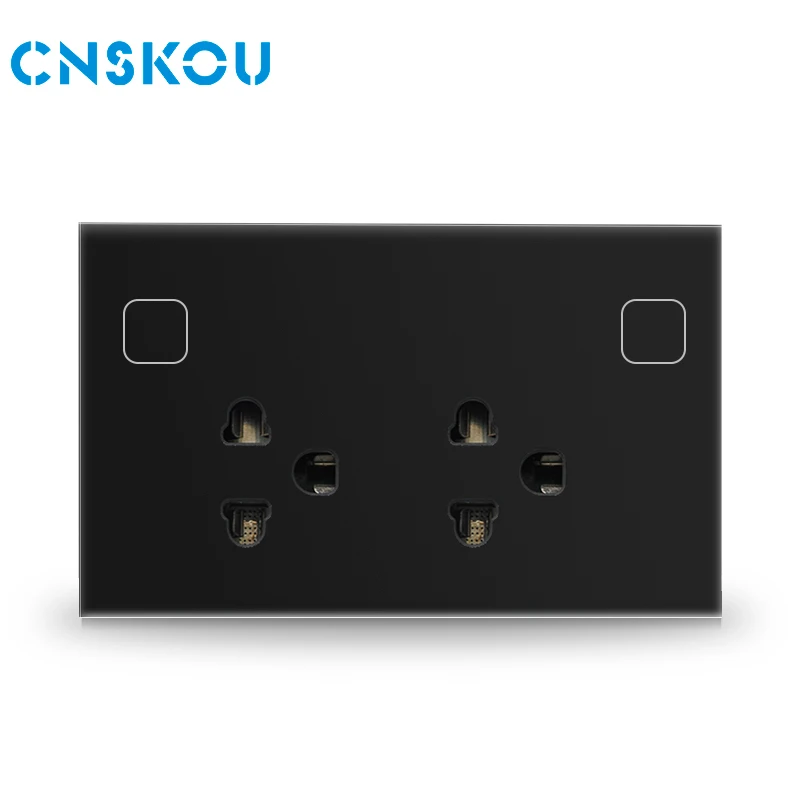 China Factory Socket Google Home Power Dimmer Tuya Wall Electrical Smart Sockets WiFi Touch Switch