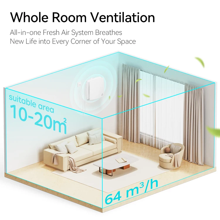 MVHR heat recovery small heat exchanger basement air ventilation system