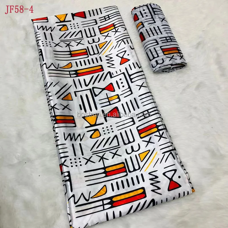 JF58  The latest plant flower silk cloth silky comfortable dress dress fabric satin