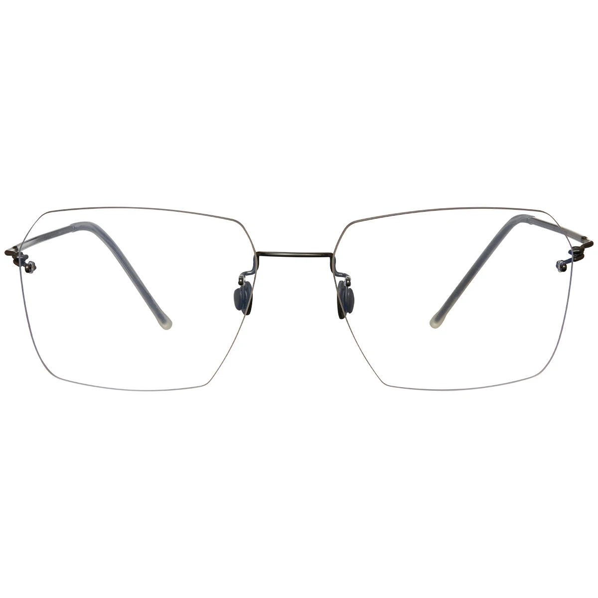 Eyewear Trend 5884 Wenzhou Unisex Rimless Luxury Spectacles Titanium Optical Frames Square Eyeglasses Myopia Glasses Frames