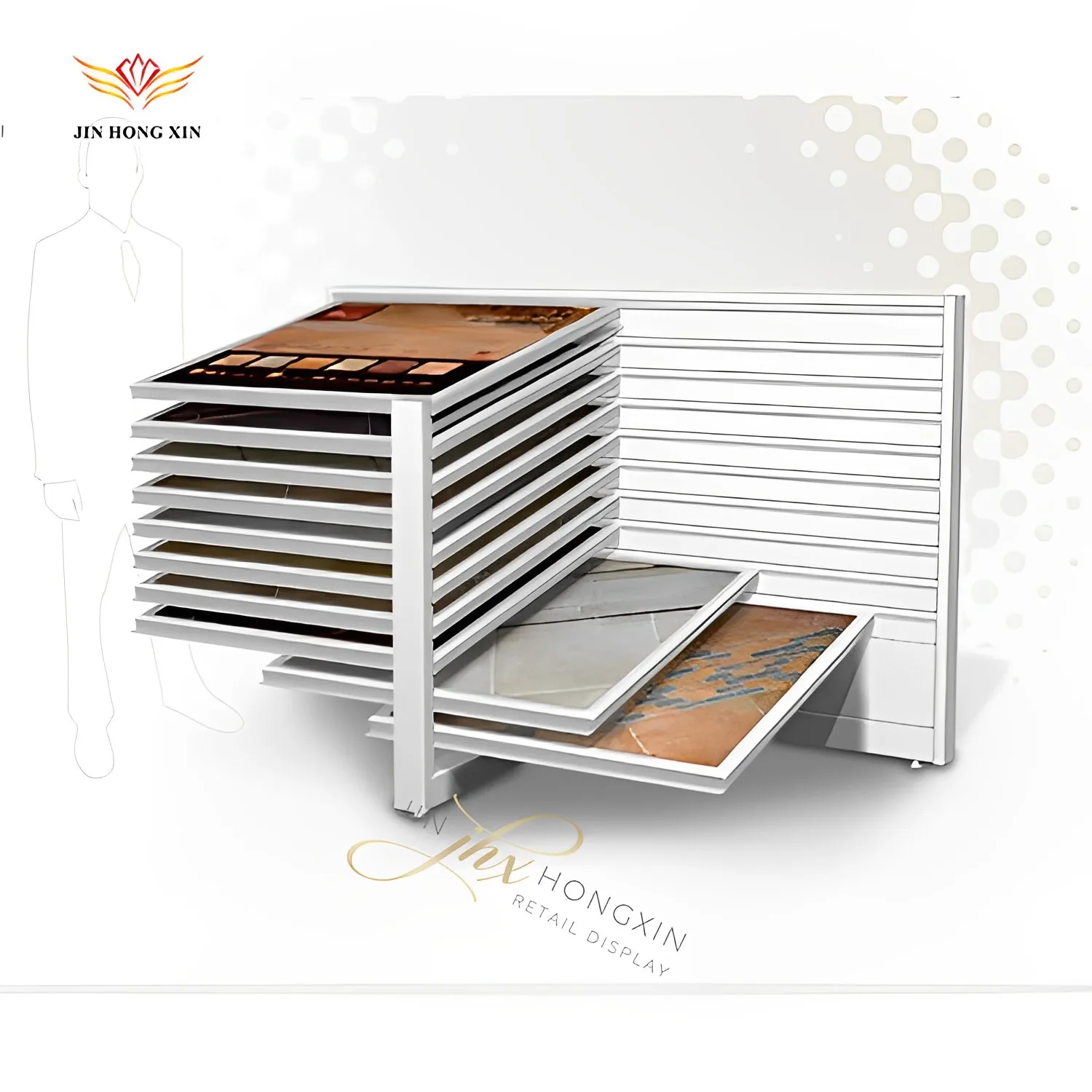 china manufacturer ceramic tile sample rack, metal holder glazed brick, display stands for tiles