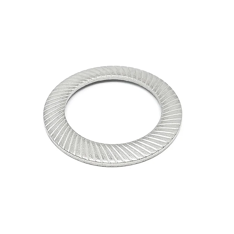 Custom Metal Stainless Steel Lock Spring Double Stacked Flat Self-Locking Wedge Lock Washer