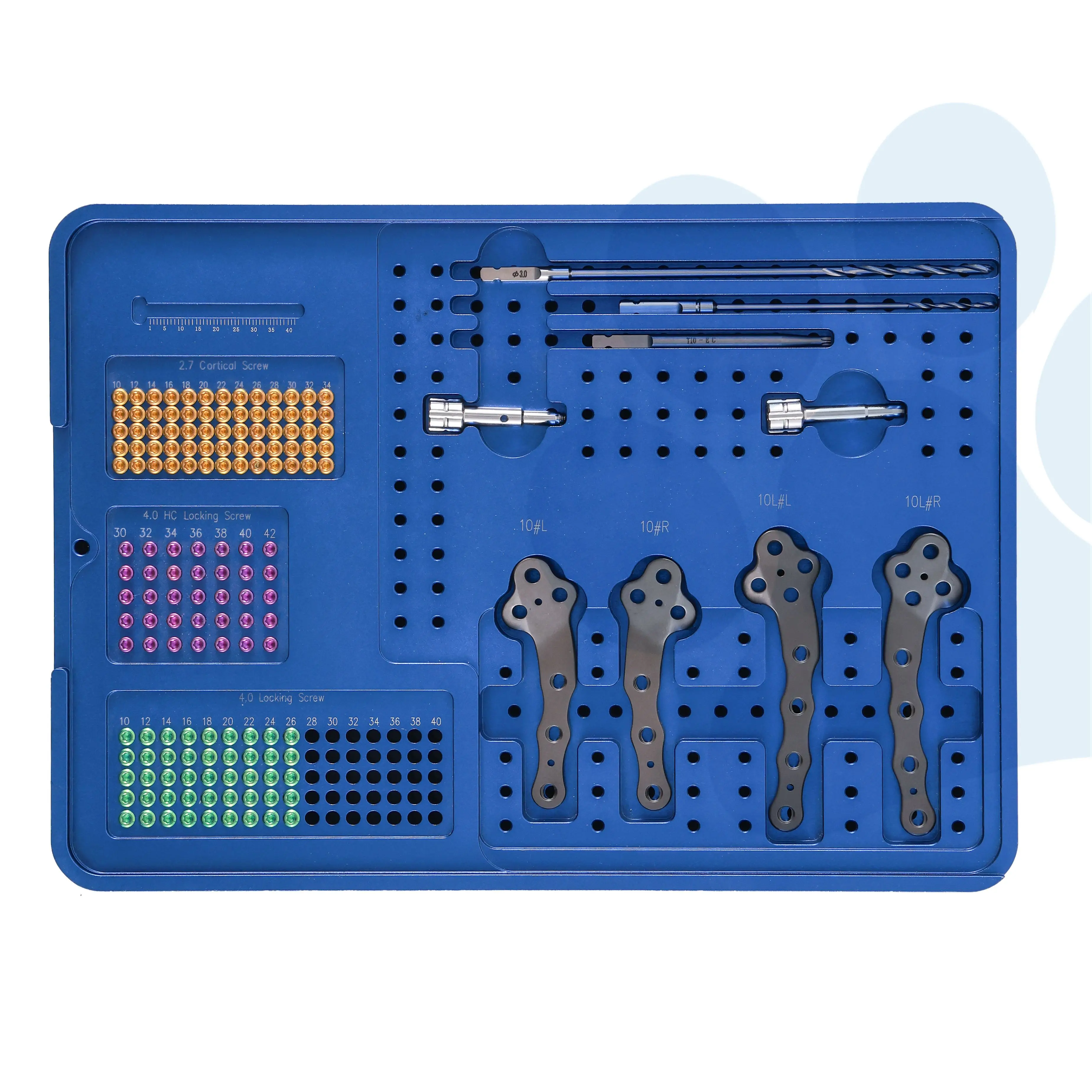 Veterinary Orthopedic Instruments Trauma Kit ALPS TPLO Bone Locking Screw & Plate Instrument Set L Type For Animal Surgery