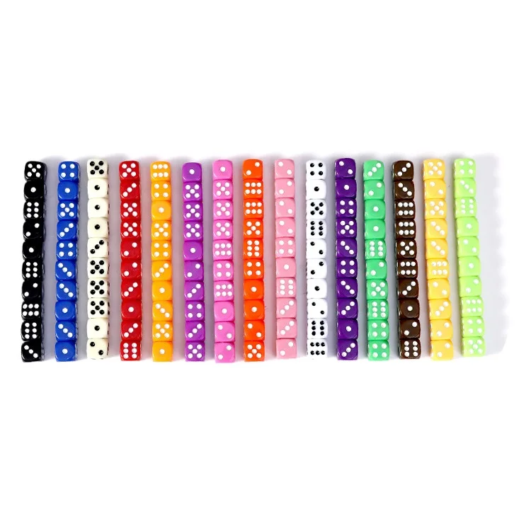 W Round custom rpg polyhedral dice set acrylic dnd dice set