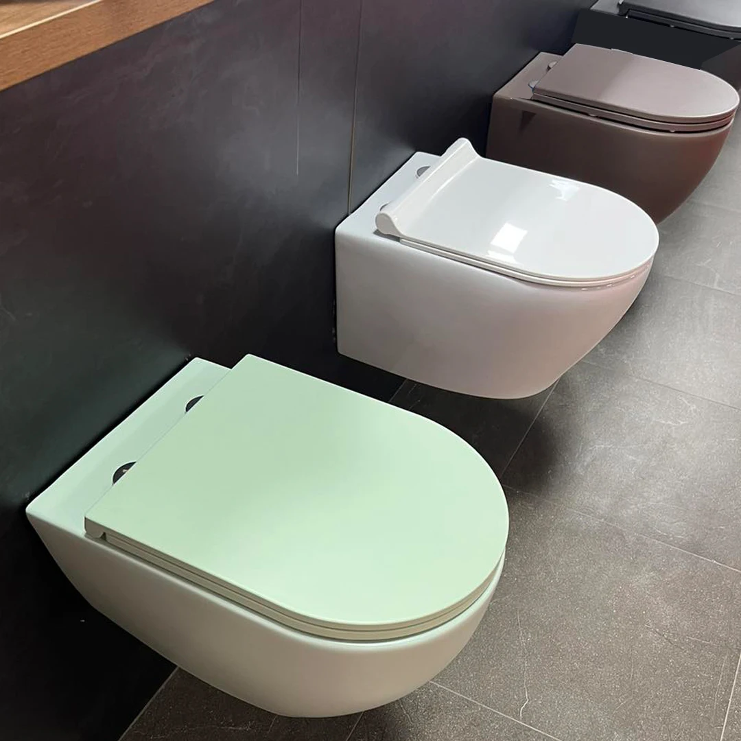 crystal toilet wall hung wc smart sanitary shower bidet bowl closet supplier washdown one piece new color wand closets  model