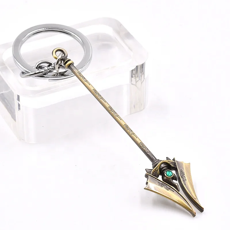 Wholesale Custom Luxury Keychain LOLs Game Accessories Pendant Metal Keyring for Key or Bag Decoration