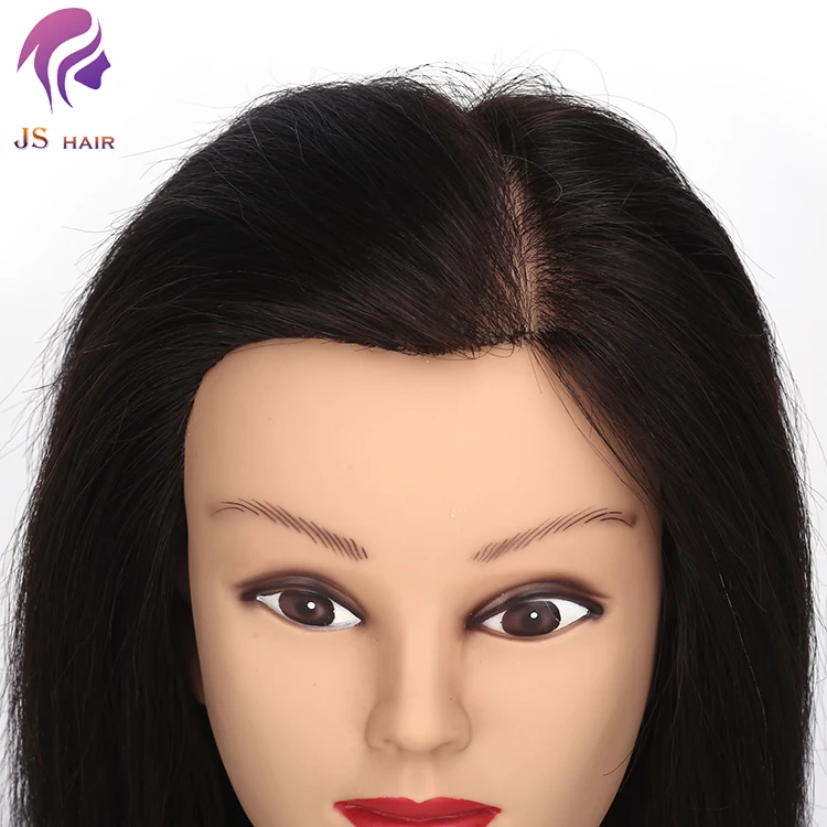 Cheap Cosmetologia Hairdresser 100% Human Hair Dummy Mannequin Head For Training With Clamp Holder