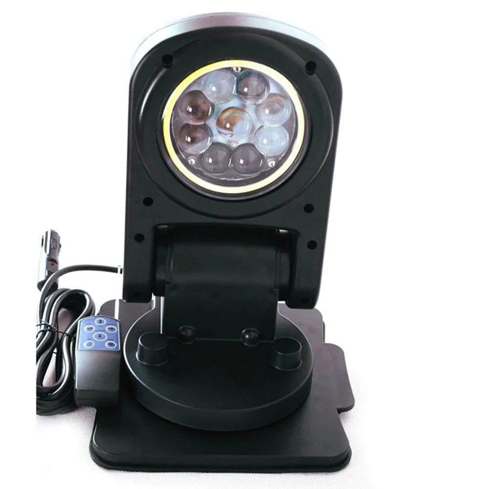 45W vehicle wireless remote control 7inch LED search light foldable and 360 degree rotary Car SUV roof top magnetic lamp