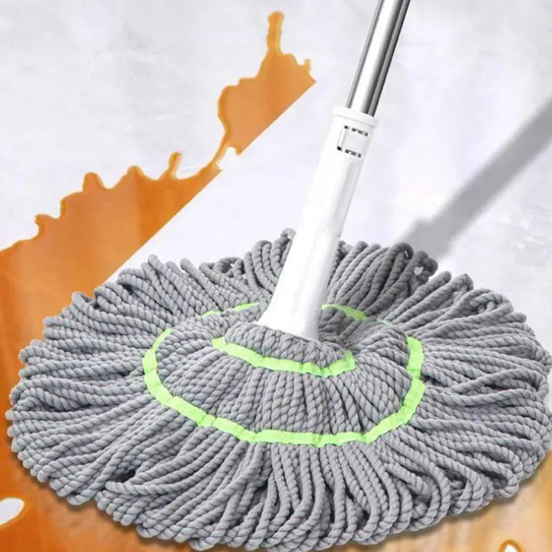 Floor Cleaning Scrubber Cotton Mop Self-Twist Water Fast Drying Mop