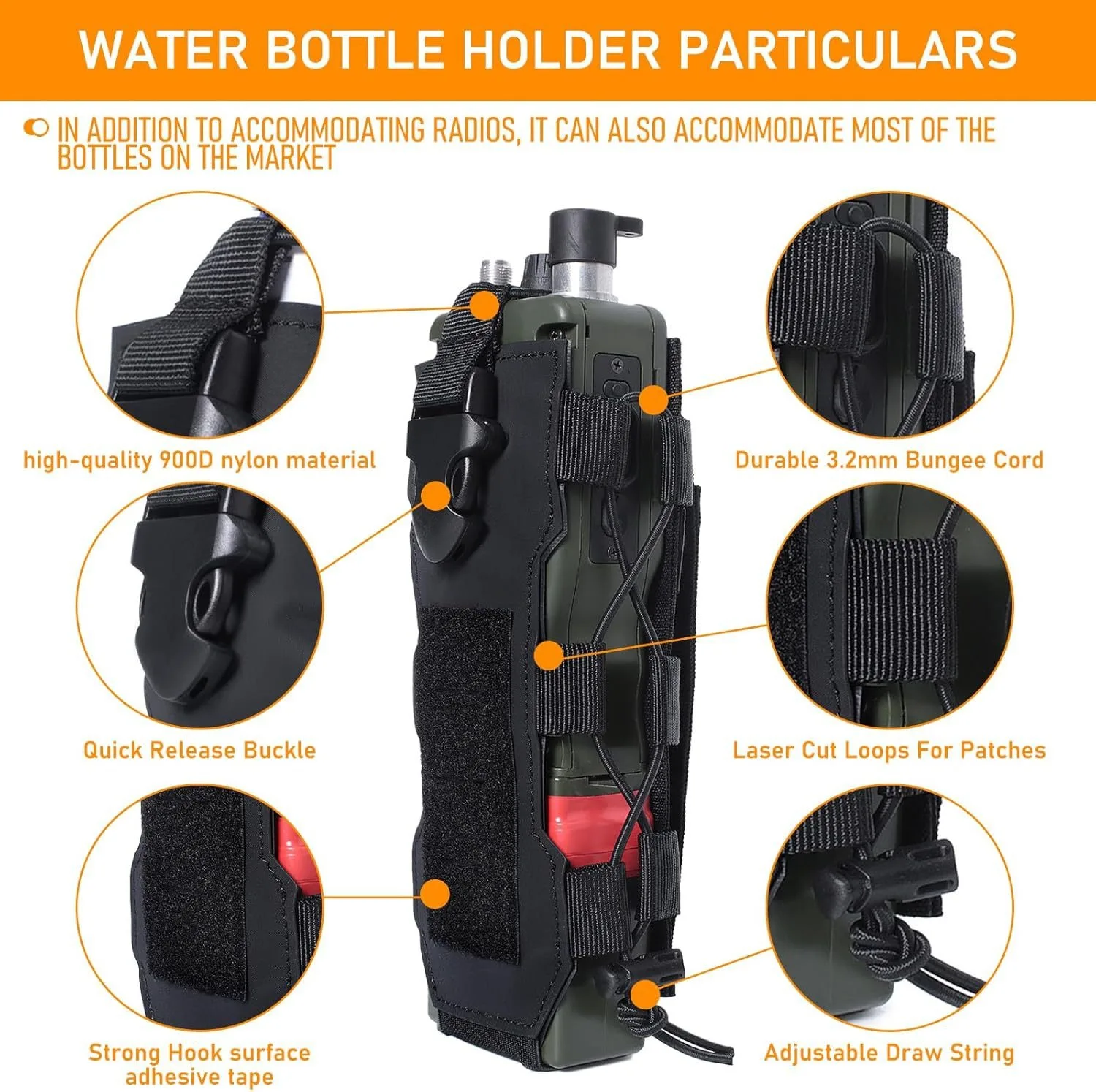 Outdoor cycling water bag Water set walkie-talkie combination belt bag Fan hanging water bottle  Bag manufacturer direct sales