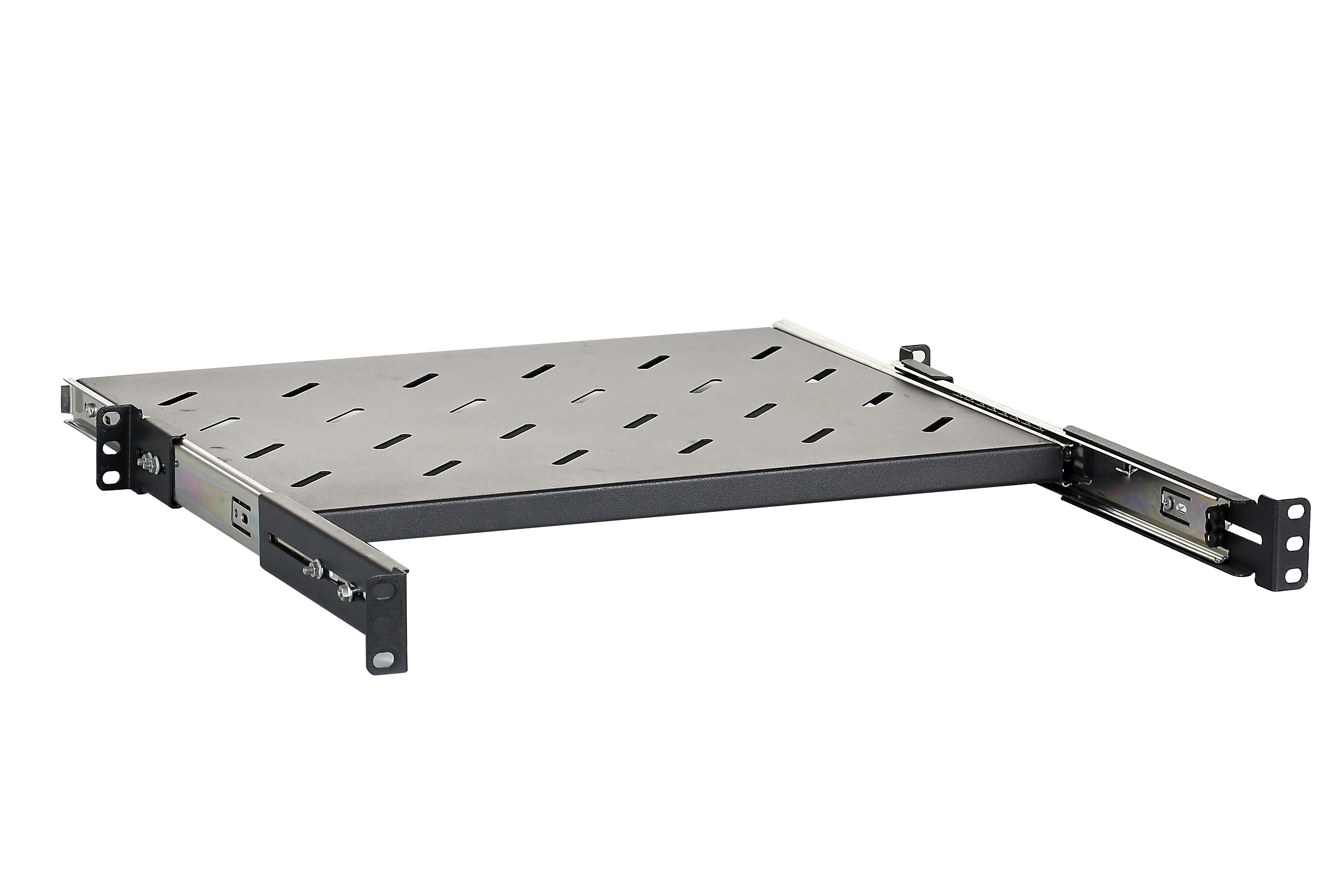 Adjustable 19' rackmount sliding shelf stainles Steel Rack Mount Shelves