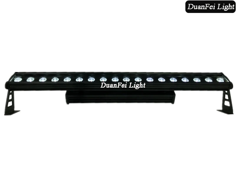 IP65 Outdoor led strip wall washer bar dmx dot pixel led bar light 18x18w 6in1 rgbwa uv led wall washer