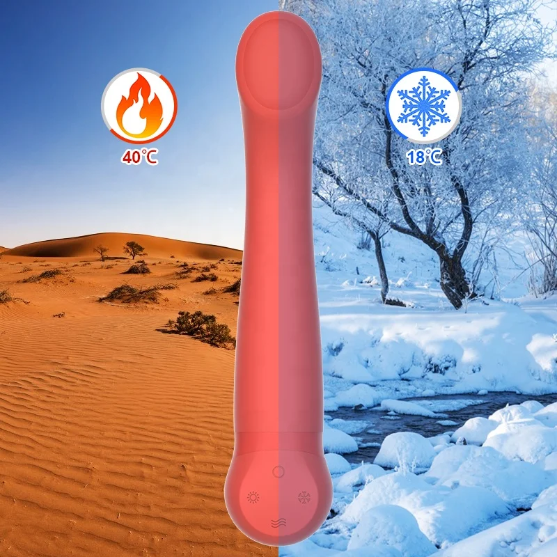 Adult Rechargeable Multi Speed Vibrator G Spot Dildo 7 Frequency Erotic Big Toy Heating and Cooling Rabbit G Spot Wand Massager