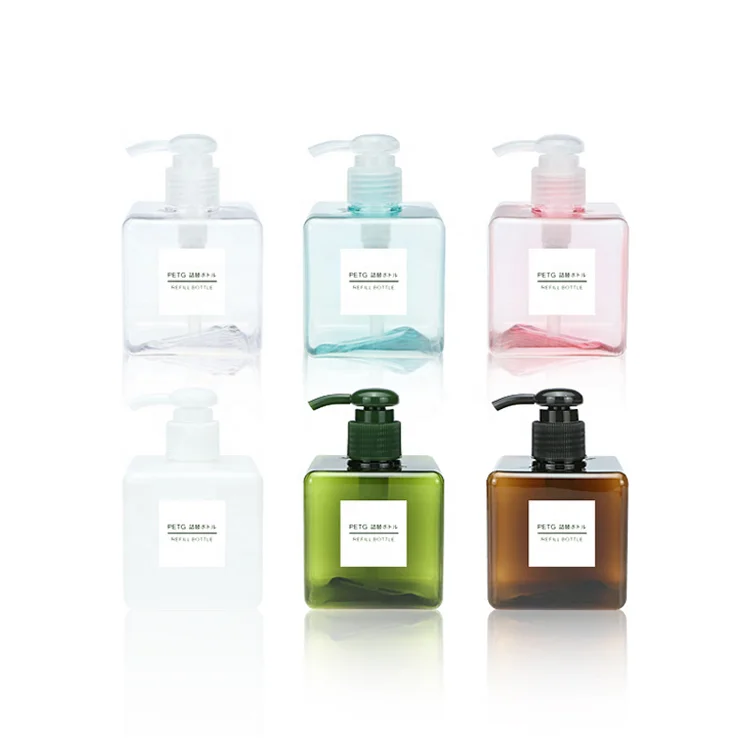 150ml 250ml 450ml 650ml Liquid Soap Plastic Shampoo Hand Wash Body Lotion Bottle