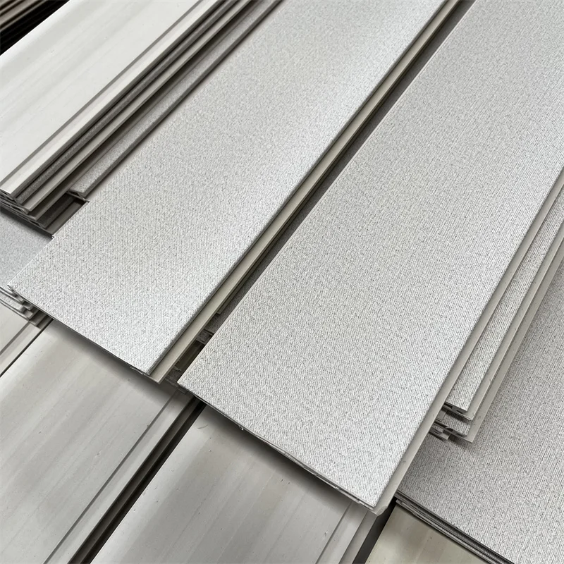 WPC Groove Exterior Wall Panel PVC Insert Wall Panel for Bedroom Decoration