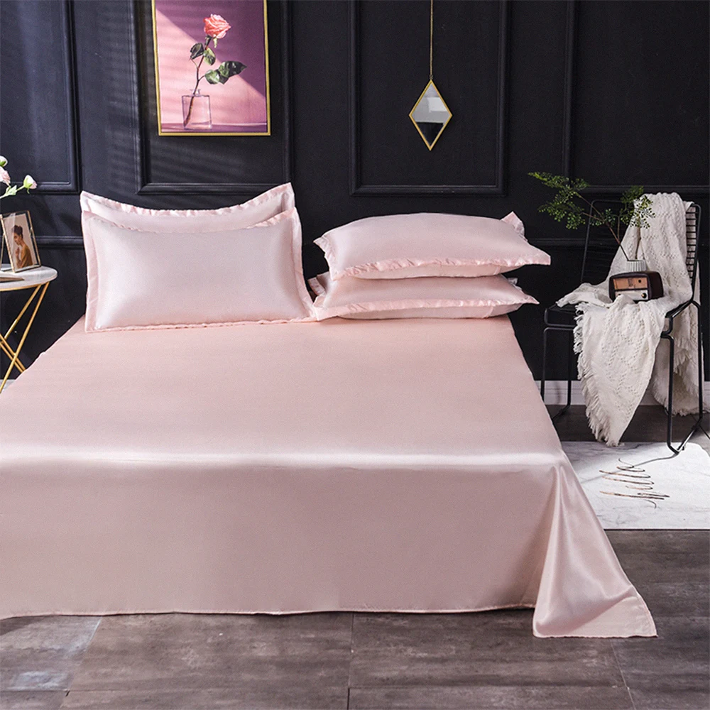 wholesale cooling bedcover queen double sale cover earthing 800 thread designer silky satin silk duvets and bed sheets
