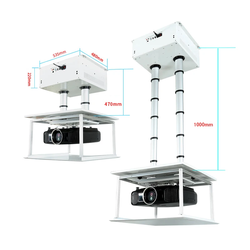 CE Certificate Motorized Projector Ceiling Mount Electric Telescoping Adjustable Projector Mount Bracket Projector Lift