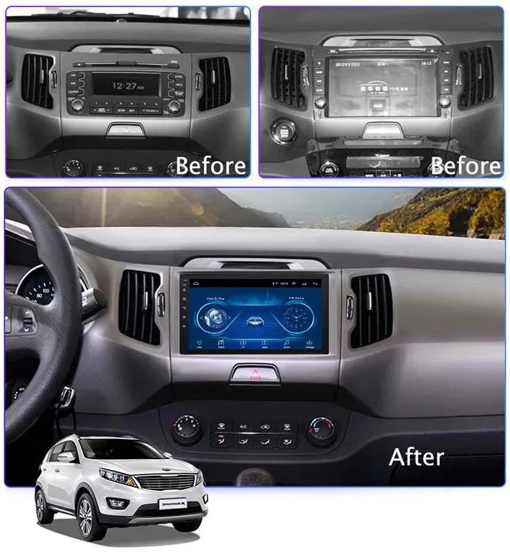9 INCH Android 10 For KIA Sportage 2010 2011 2012 2013 2014 2015 2016 Car Radio Multimedia Video Player Navigation stereo GPS