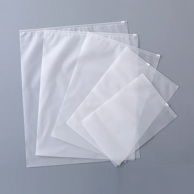 Custom printed eco friendly plastic packaging cpe plastic zipper lock bags for shoes clothing underwear packaging