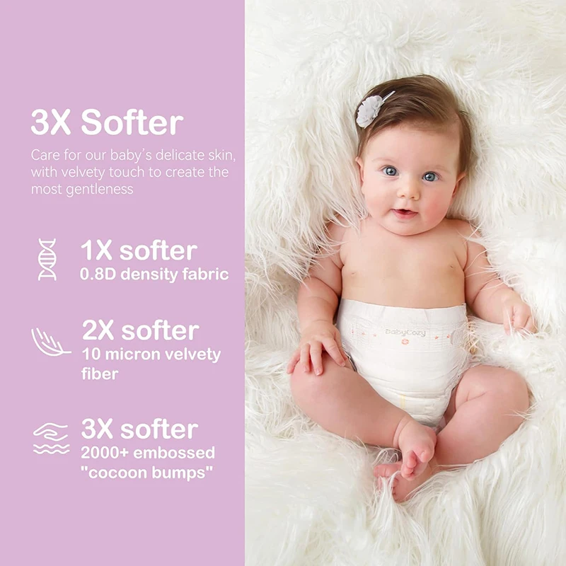 Suction technology Diaper Pants,Size (4) 2T-3T (20-31 lbs),Vegan,Super Soft,Hypoallergenic,Ultra-Slim