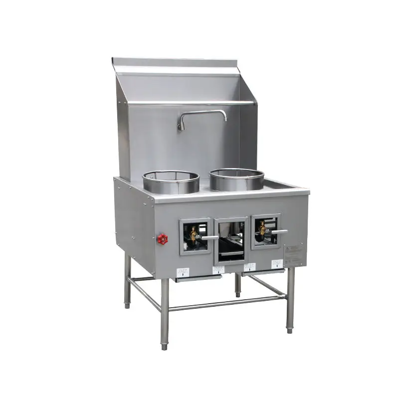 Stainless Steel Chinese Gas Wok Equipment High Pressure Wok Gas Stove Burner