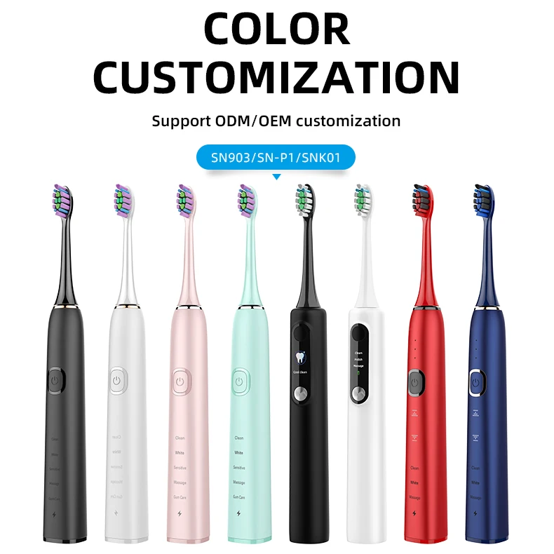 wholesale custom logo oral care ultrasonic toothbrush oem high quality teeth cleaning rechargeable automatic electric toothbrush