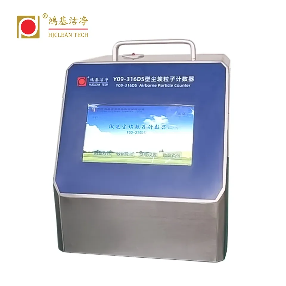 HJCLEAN  28.3L/Min 0.3 0.5 1.0 3.0 5.0 10.0um Flow Airborne Particle Counter