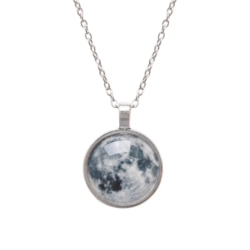  Luminous Glow In Dark Moon Pendant Space Star Galaxy Universe