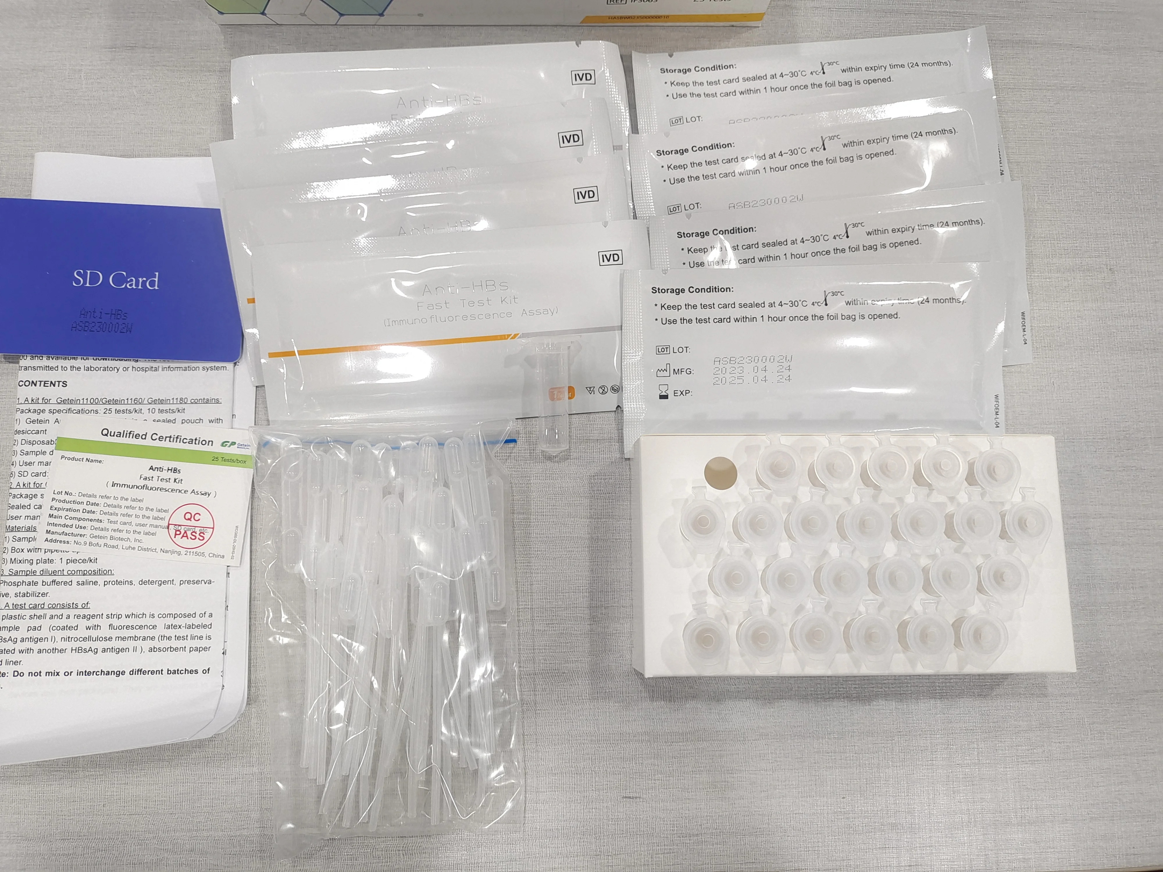 Getein Original Immunofluorescence Quantitative Analyzer Fast Test Kits Reagents HBA1C TSH For Getein 1100