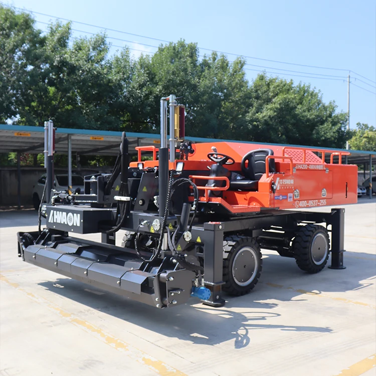 factory sale Fully hydraulic high-efficiency leveling Concrete vibrator Vibration Fully automatic concrete laser screed machine