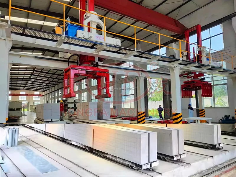 White Autoclaved Aerated Concrete Bricks Making Machinery AAC Hollow Building Decorative Concrete Blocks Machine Production Line