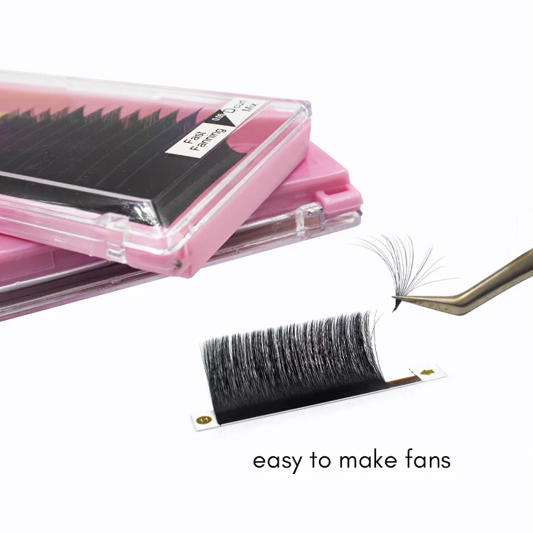 Anrolash 2021 New Eyelash Extension Cashmere Volume Lash Extensions Trays 20-25Mm Faux Mink Individual Lashes