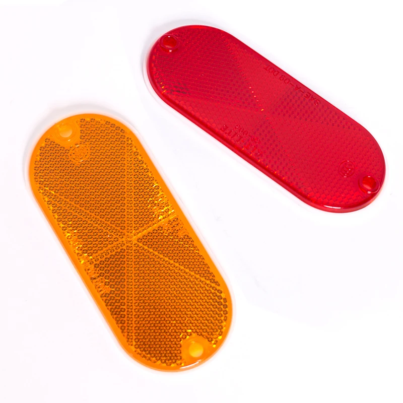 E-mark High quality UV Plastic Rectangle Pavement reflectors Trailer Reflex Reflectors Truck Safety Reflector