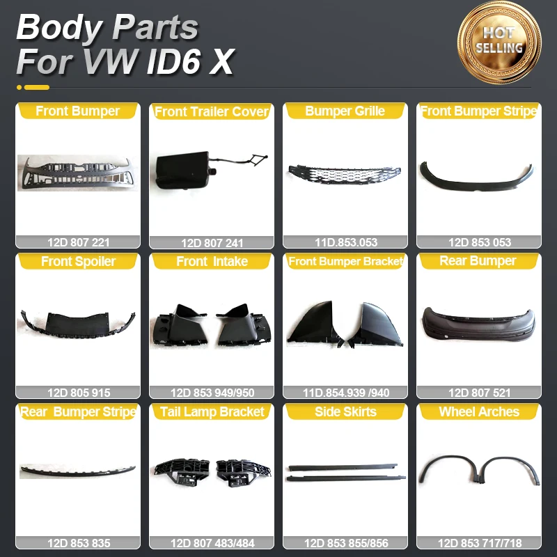 PERFECTRAIL 11D.807.287 Car Auto Body Parts Front Licence Plate For VW ID4X 11D 807 287