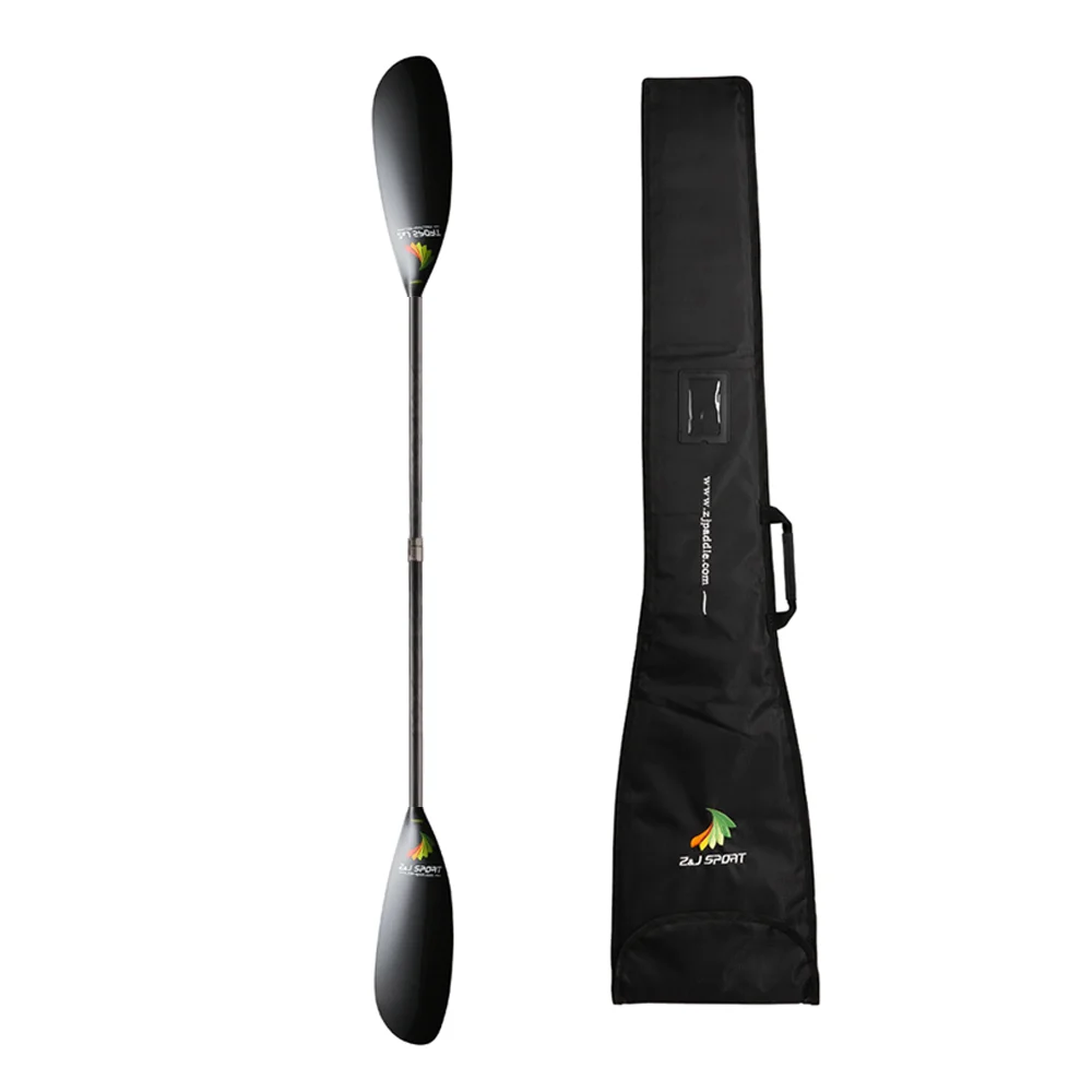 Full carbon fiber marathon kayak paddle with adjustable shaft