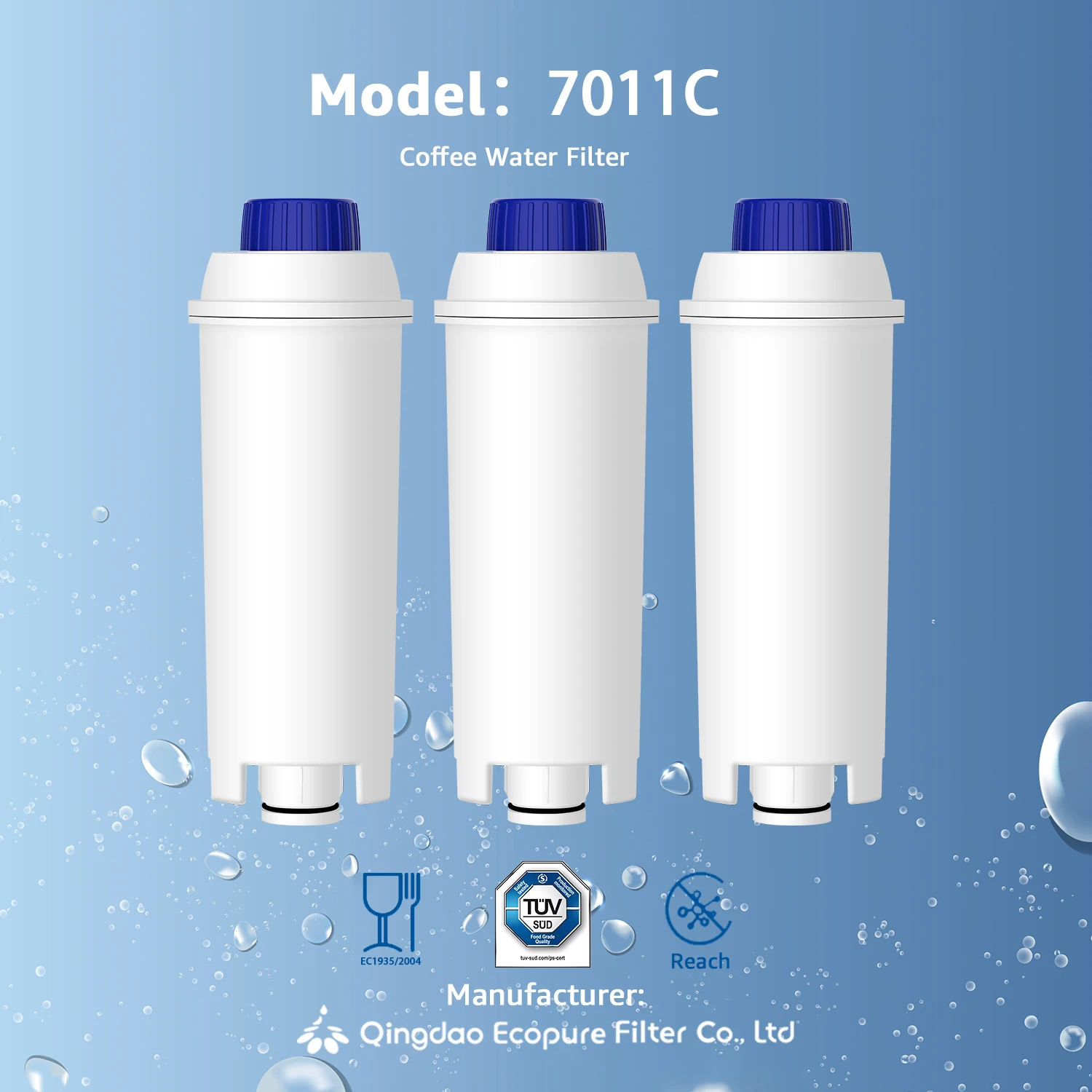 Сменный фильтр для воды кофемашины DLS C002 эспрессо и зерен чашек