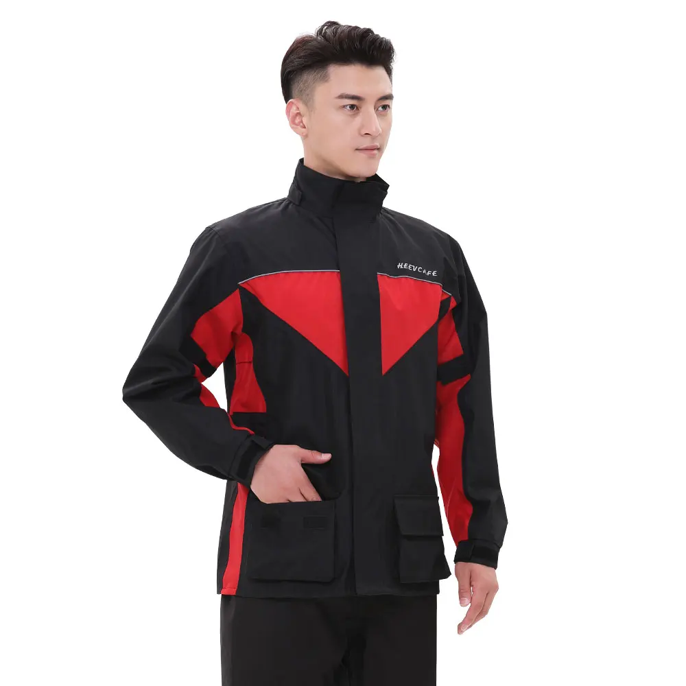 Motorcycle Rain Suits for Men & Women Waterproof Anti-storm Raincoat High Visibility Rain Gear
