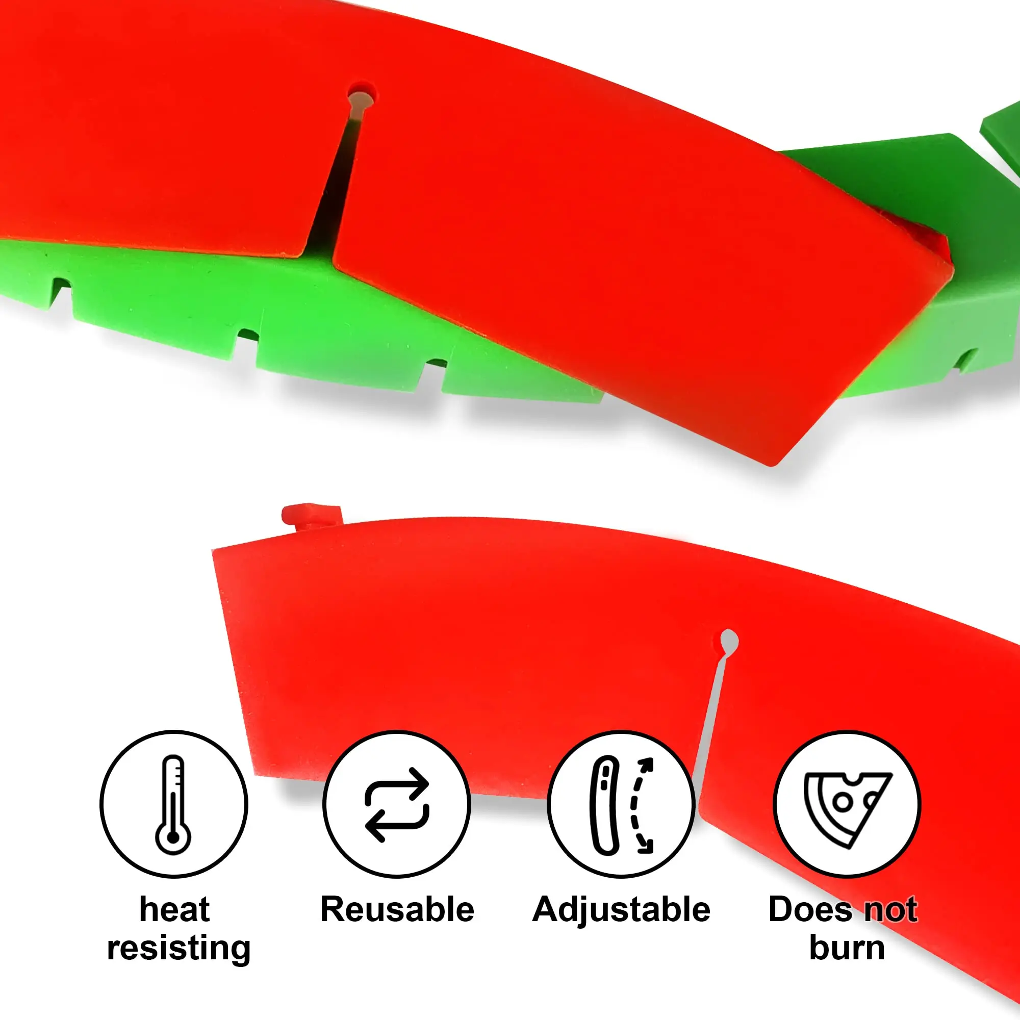Adjustable Silicone Pie Crust Protector Shields for Baking Pie Crust Cover for Edges Cake Moulds Type Also for Soap Use