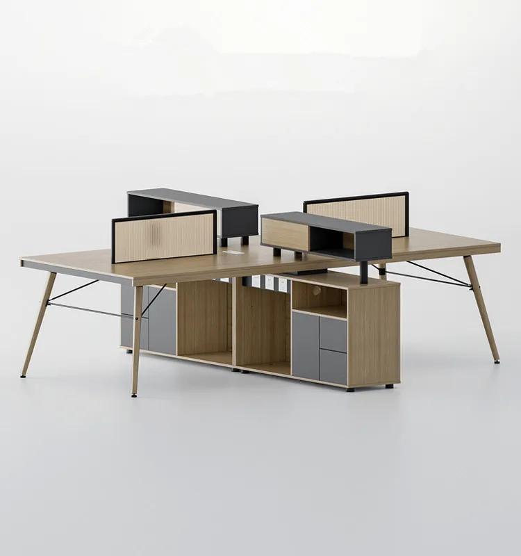 Modern staff 1/2/3/4/6/8/10 people workstation office desk for staff office desk chair