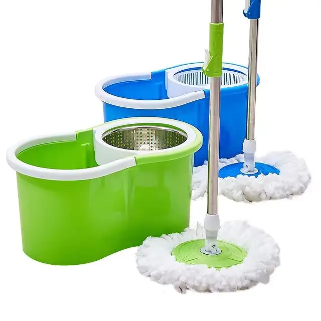 Mop spin microfiber flat rotary mops magic floor cleaner 360 spinning mop sewage separation rotation squeeze bucket