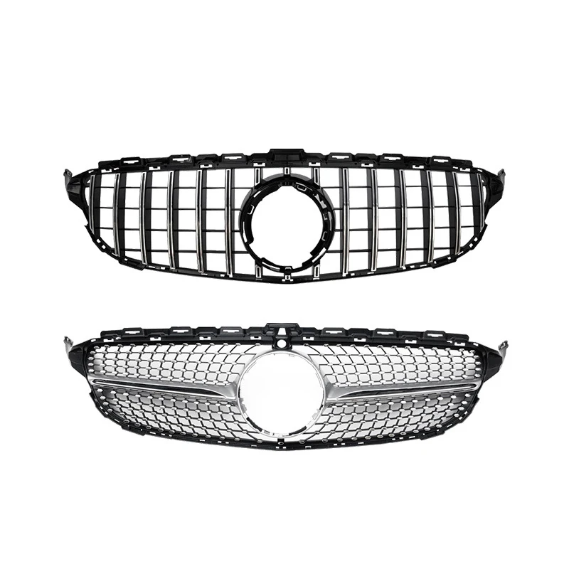 Front And Rear Bumper Centre Grille Modifications Body Kit For Mercedes-Benz C-Class W205 2019- Late To C63 Amg