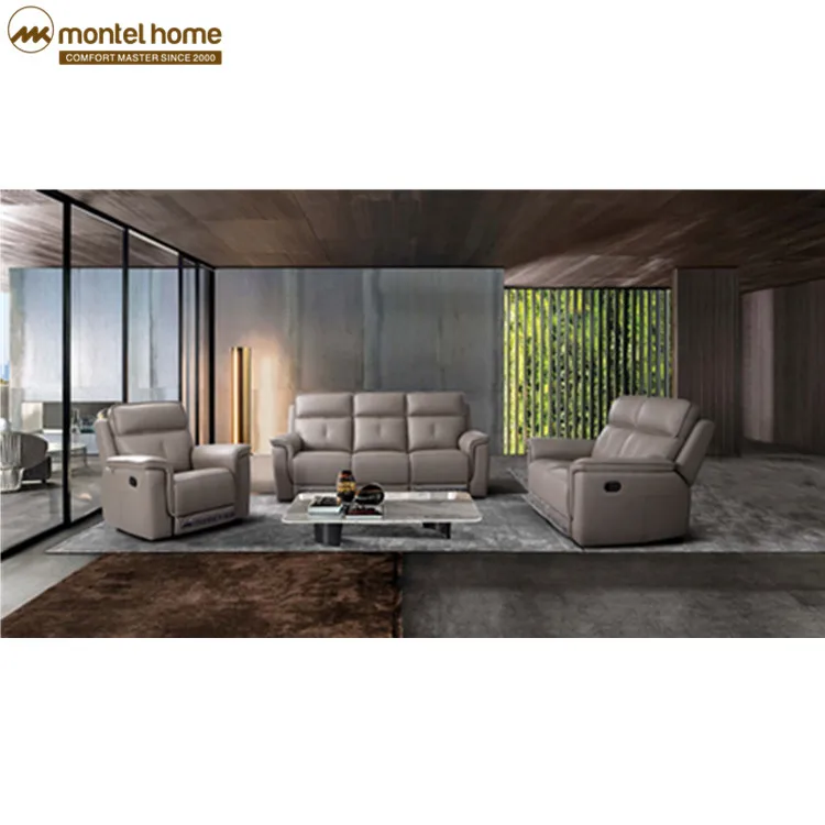 Unique Furniture High Back Sofas Living Room Grey Leather Sectional Sofa Recliner Modern Electric Sofa Set