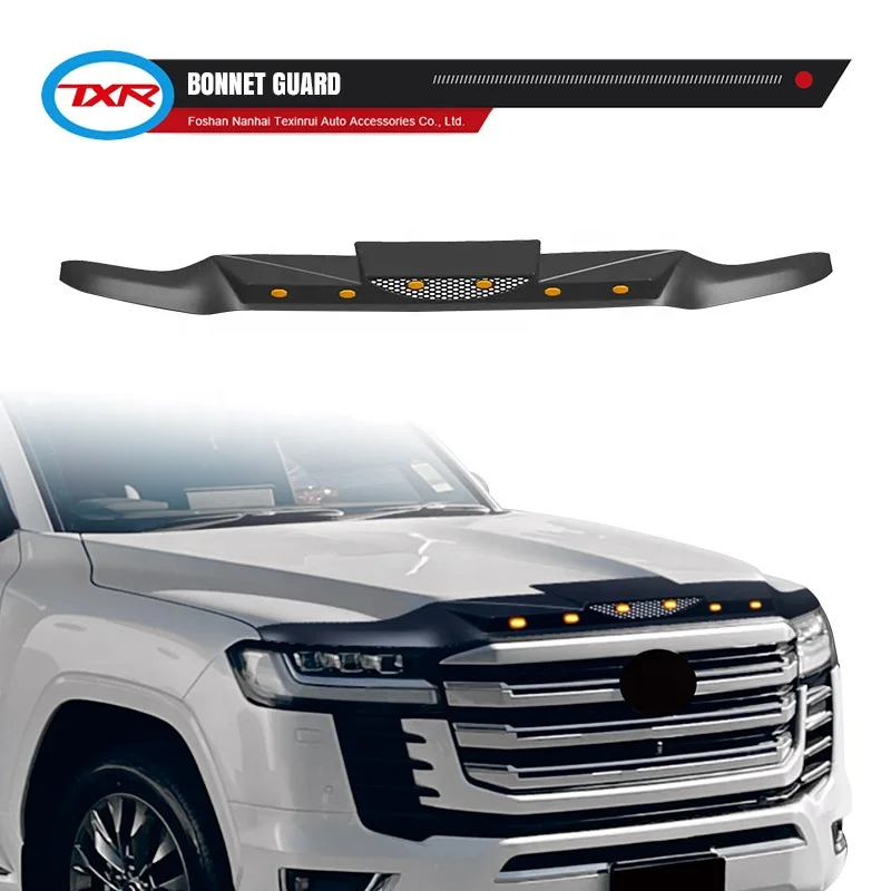Bonnet Guard with Streamer Light Off-road Strong Beam Roof Searchlight Auto Exterior Accessories for TOYOTA LandCruiser LC300