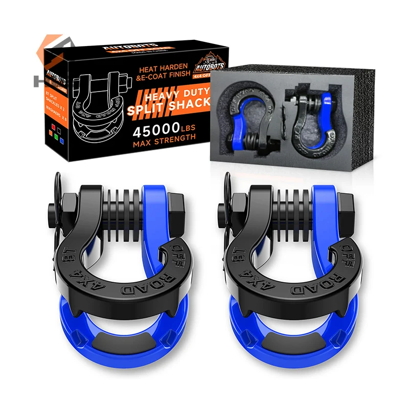 Well-Selling HLS Patented 8T European Electrical Hardware Off-Road Hook Anchor Shackle Anti Theft Lock Bow Shackles Mining