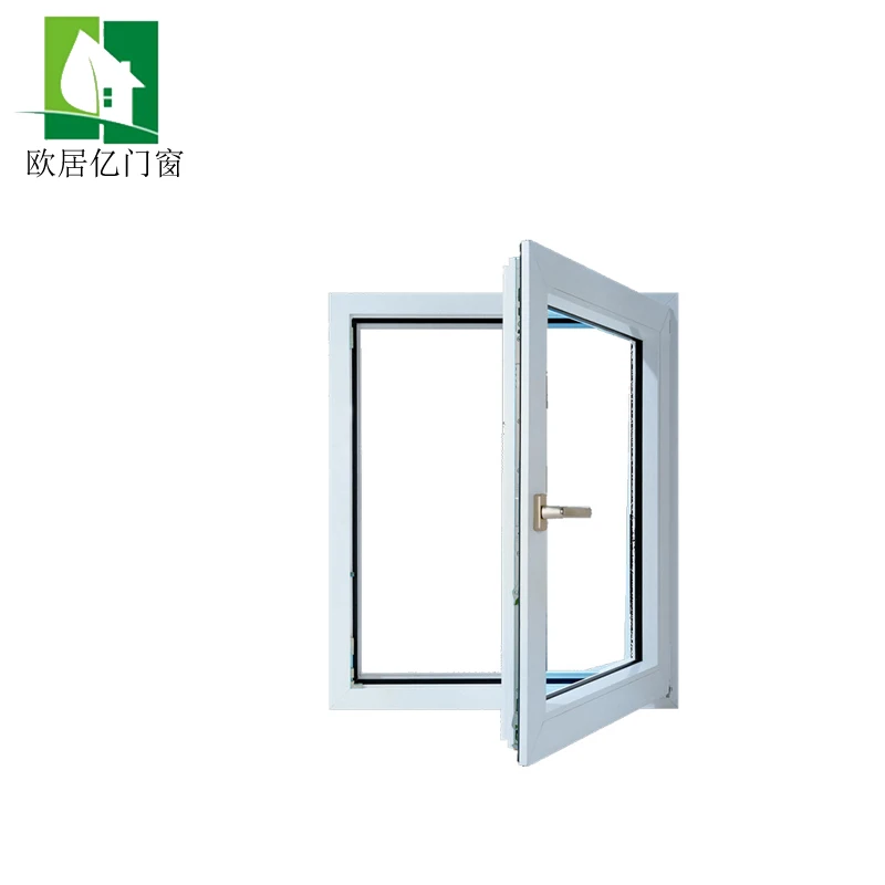 cheap price  pvc plastic steel casement windows