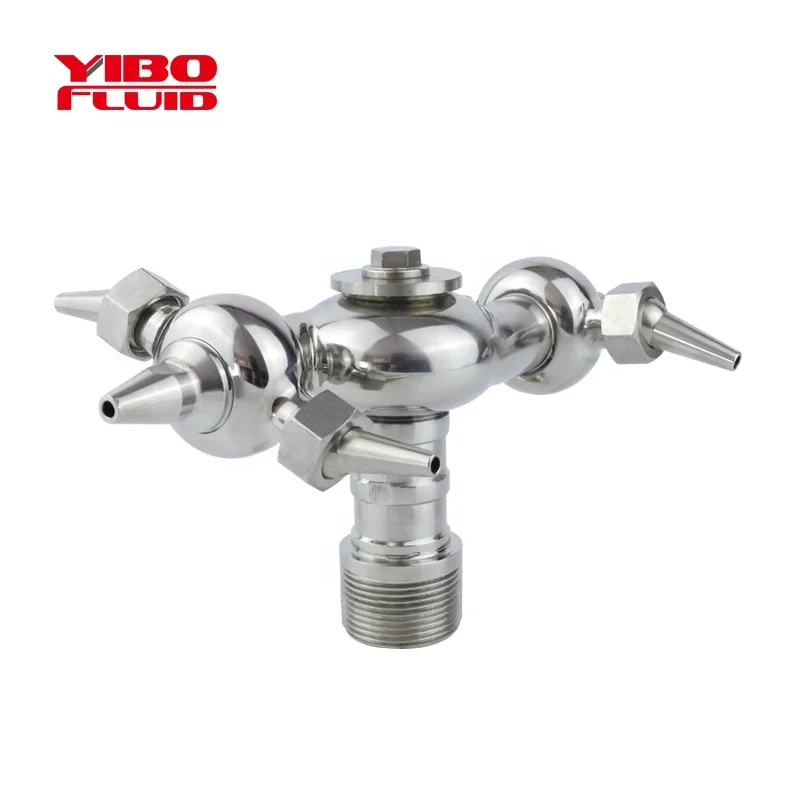 
Sanitary Stainless Steel Threaded 360 rotary cleaning ball for washing tank SS304 spray Female/male end 
