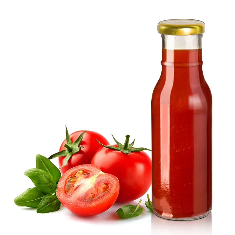 Kitchen Party BBQ Empty 250ml 8oz 12oz 16oz Round Chili Woozy Dressing Glass Tomato Hot Sauce Bottles for Sauce